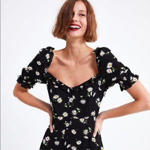 ZARA FLORAL PRINT DRESS